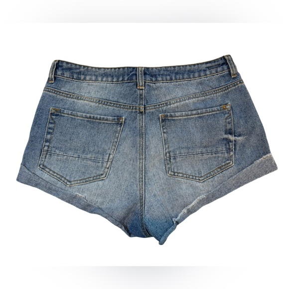 KENDALL & KYLIE Denim Jean Shorts Sz 29 in a‎ Medium Wash - Picture 1 of 6